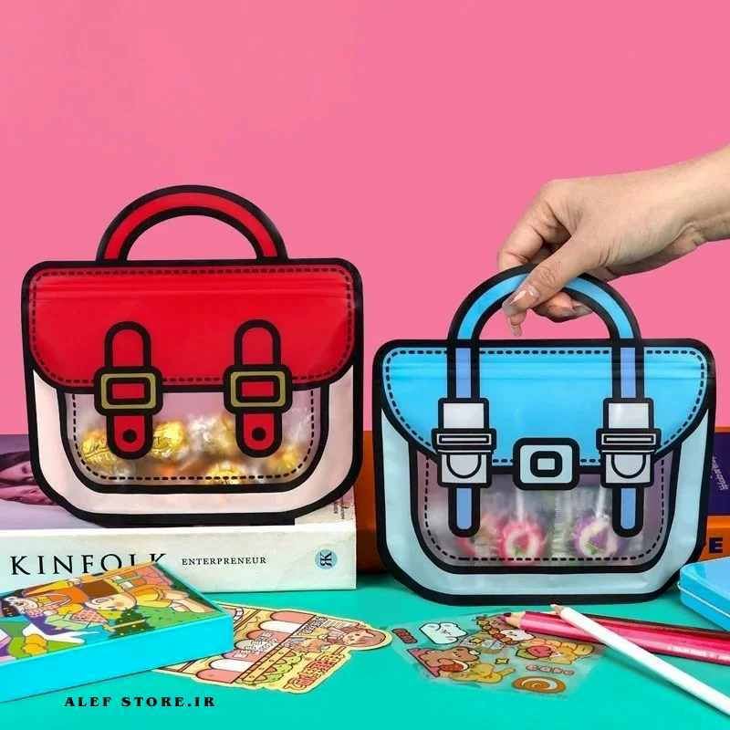 تصویر زیپ کیپ طرح کیف دستی 